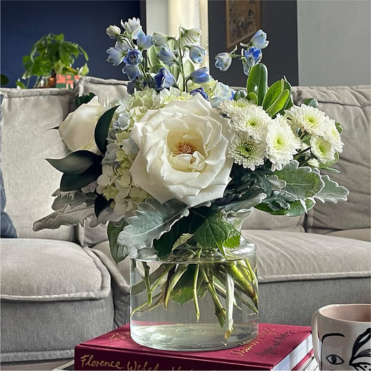 Clear Skies Bouquet – Forget Me Not Flowers, Whitney TX