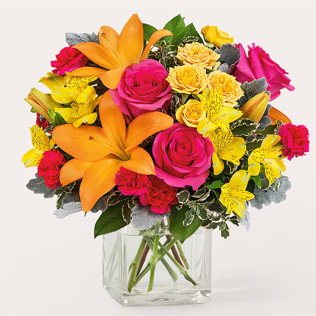 To the Tropics Bouquet – Forget Me Not Flowers, Whitney TX