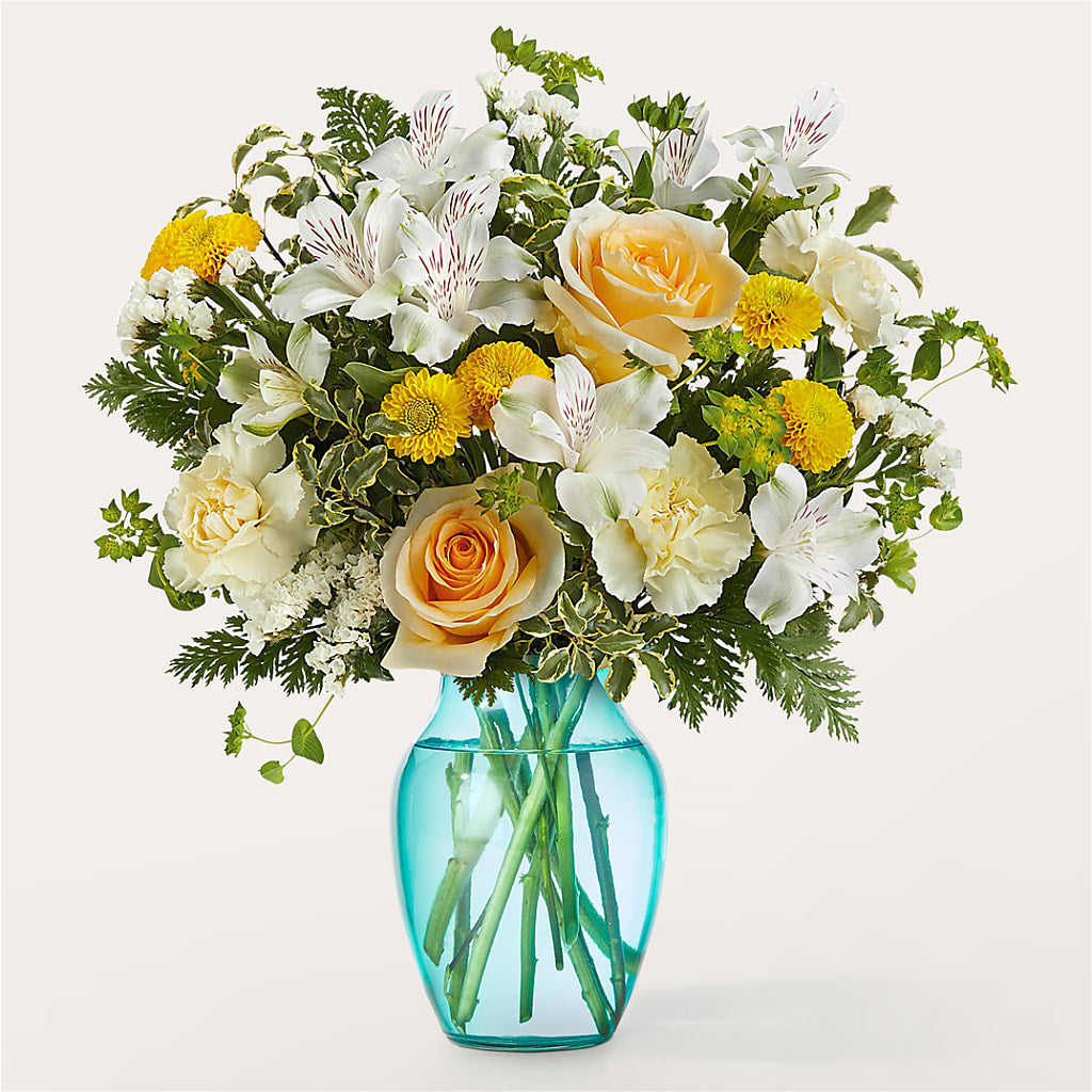 Crisp and Clean Bouquet – Forget Me Not Flowers, Whitney TX