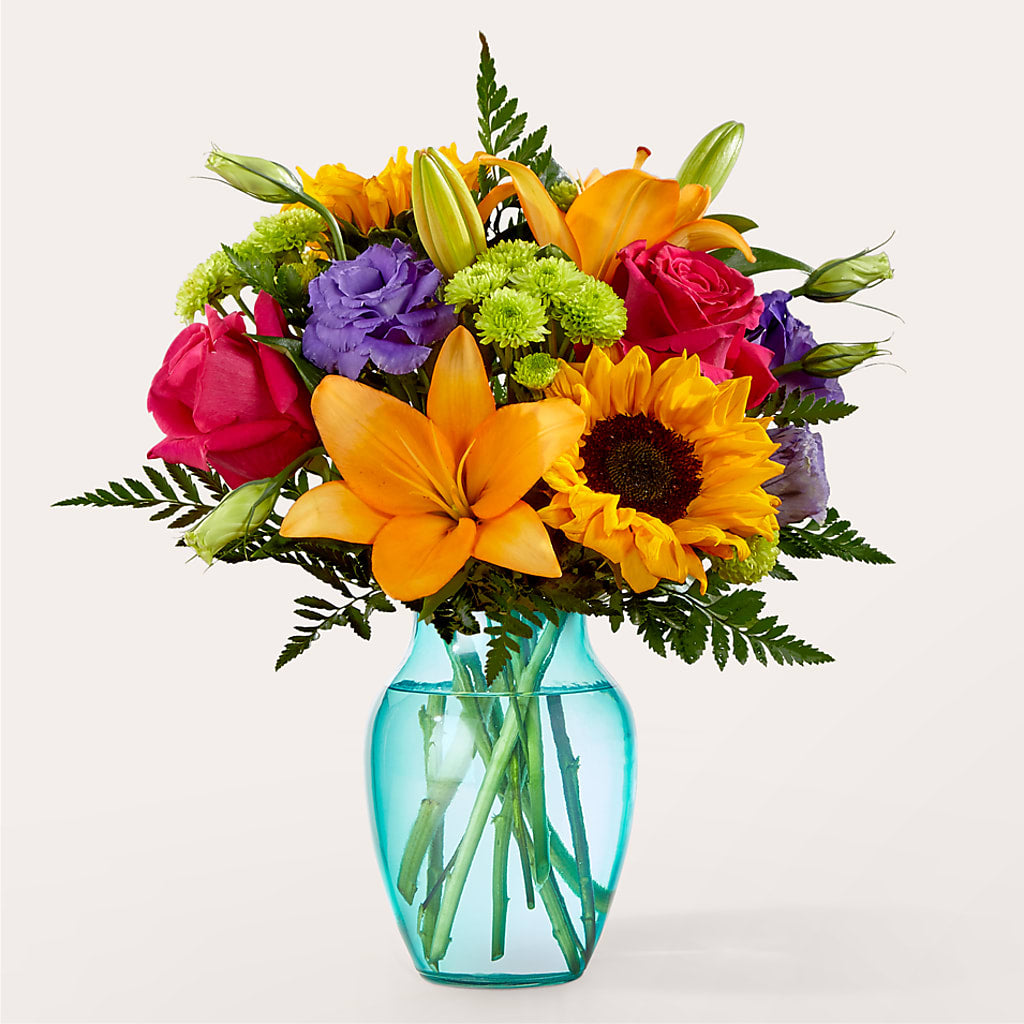 Double Rainbow Bouquet – Forget Me Not Flowers, Whitney TX