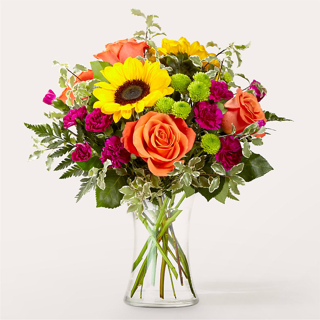 Warmth & Light Bouquet – Forget Me Not Flowers, Whitney TX