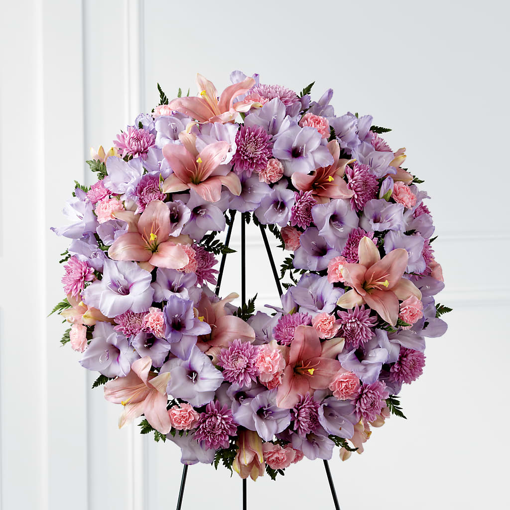 Beloved Friend Wreath – Forget Me Not Flowers, Whitney TX