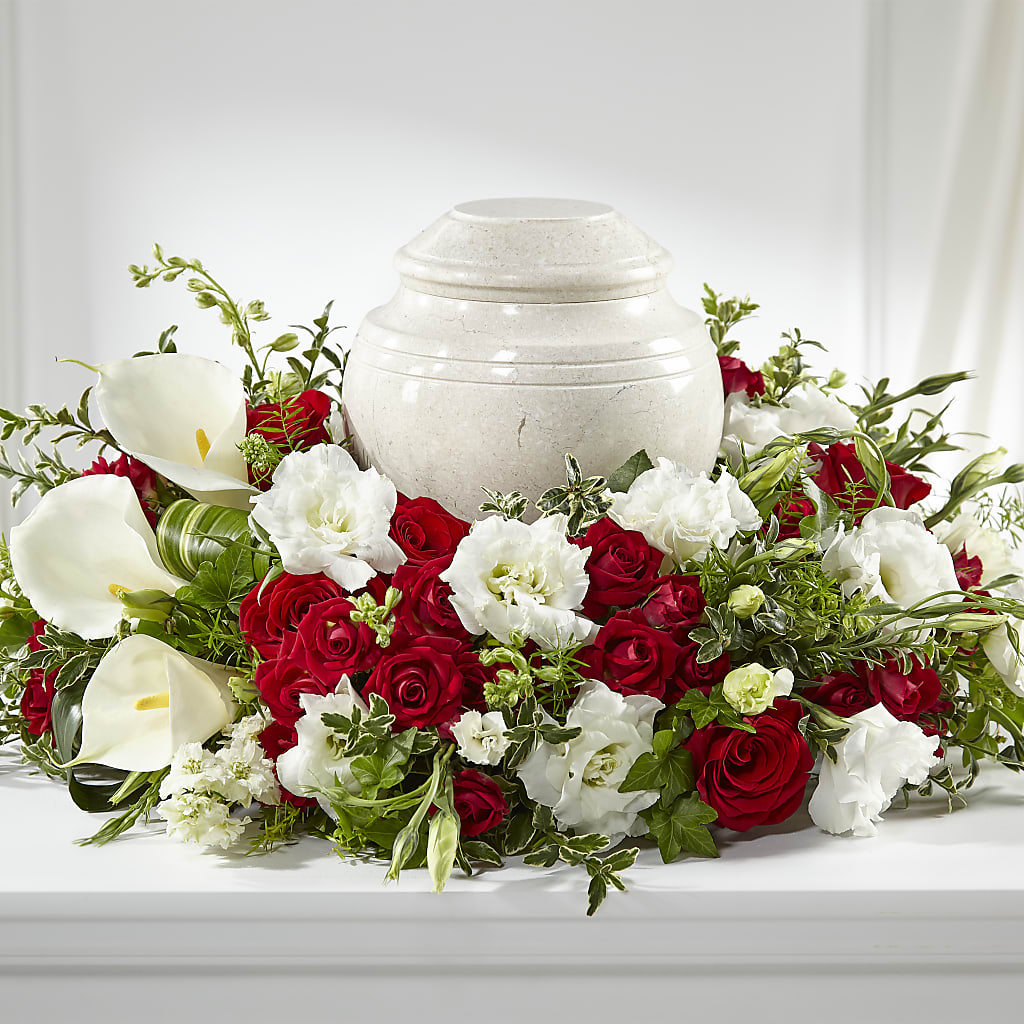 In My Memories Cremation Adornment – Forget Me Not Flowers, Whitney TX
