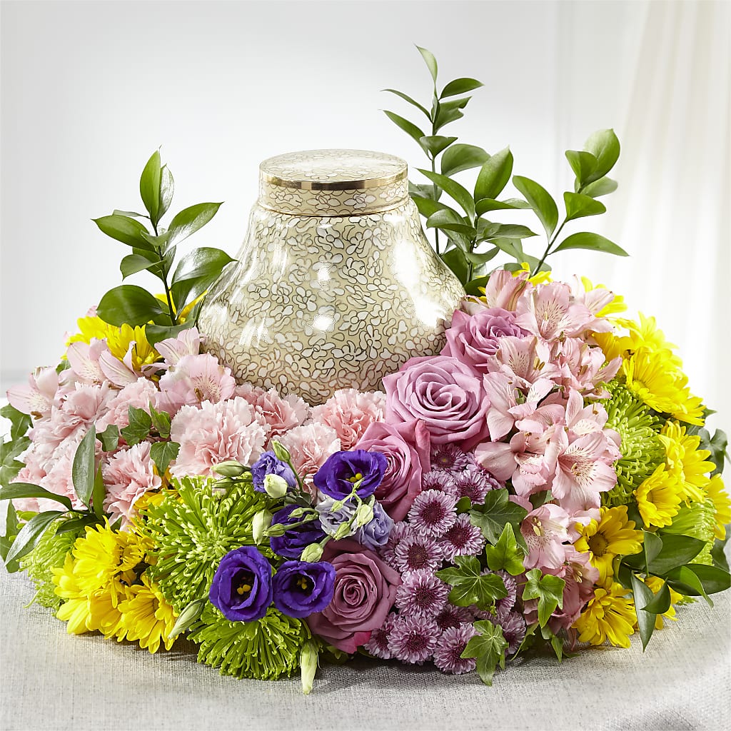 Rays of Hope Cremation Adornment – Forget Me Not Flowers, Whitney TX