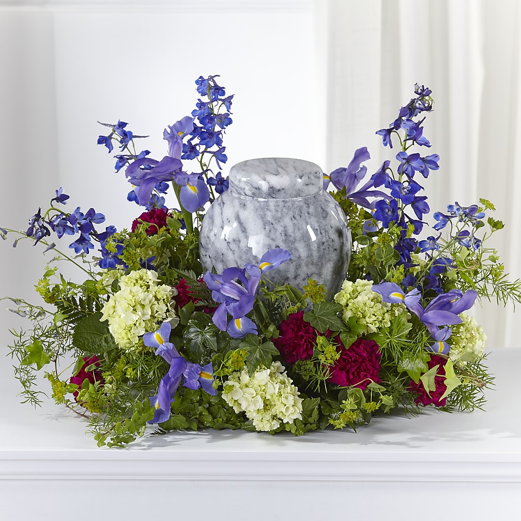 Forever Remembered Cremation Adornment – Forget Me Not Flowers, Whitney TX