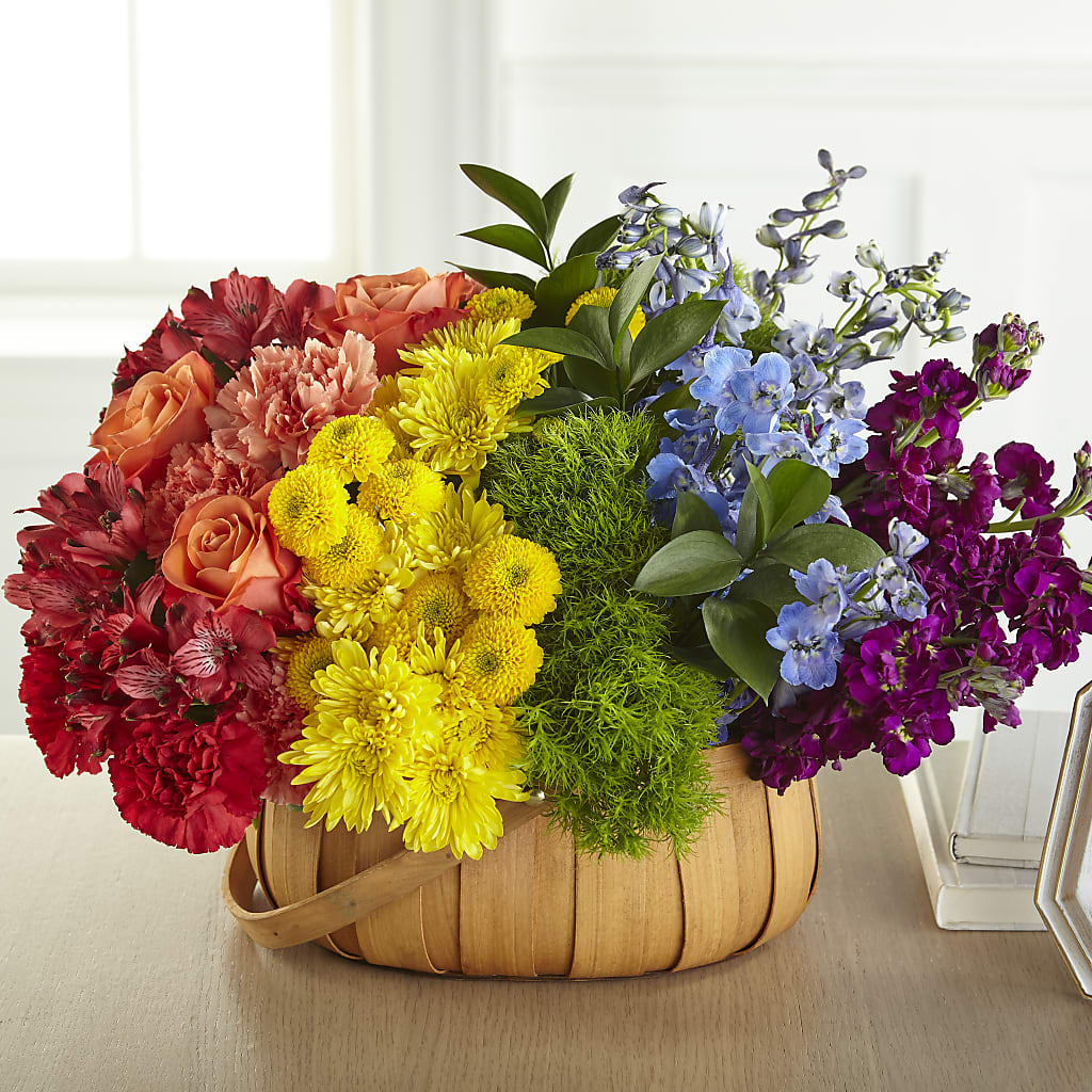 Prideful Basket – Forget Me Not Flowers, Whitney TX