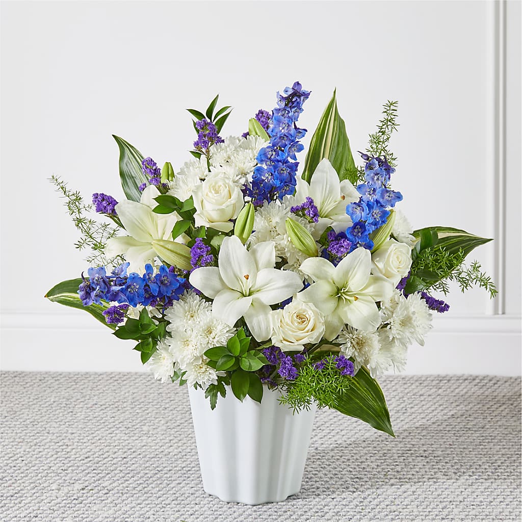 Take Comfort Floor Basket – Forget Me Not Flowers, Whitney TX