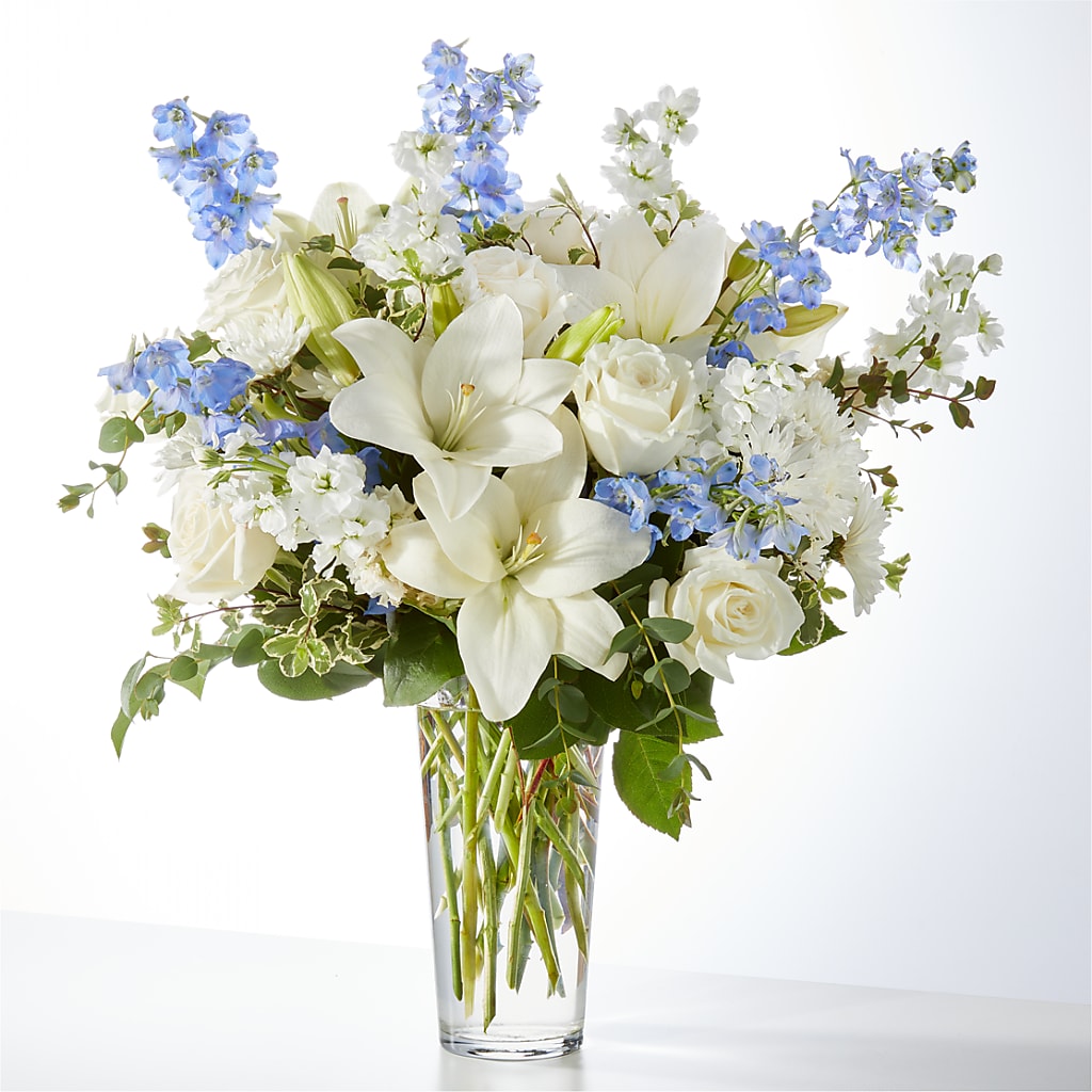 Peace of Mind Bouquet – Forget Me Not Flowers, Whitney TX