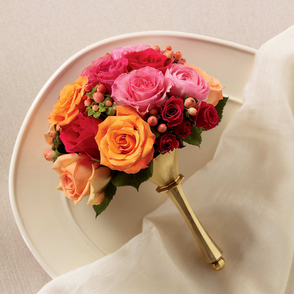 Bright Promise Bouquet – Forget Me Not Flowers, Whitney TX
