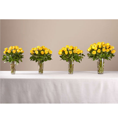 Long Stem Yellow Rose Bouquet –  Forget Me Not Flowers, Whitney TX