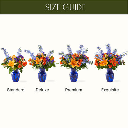 Radiant Citrus Bouquet –  Forget Me Not Flowers, Whitney TX