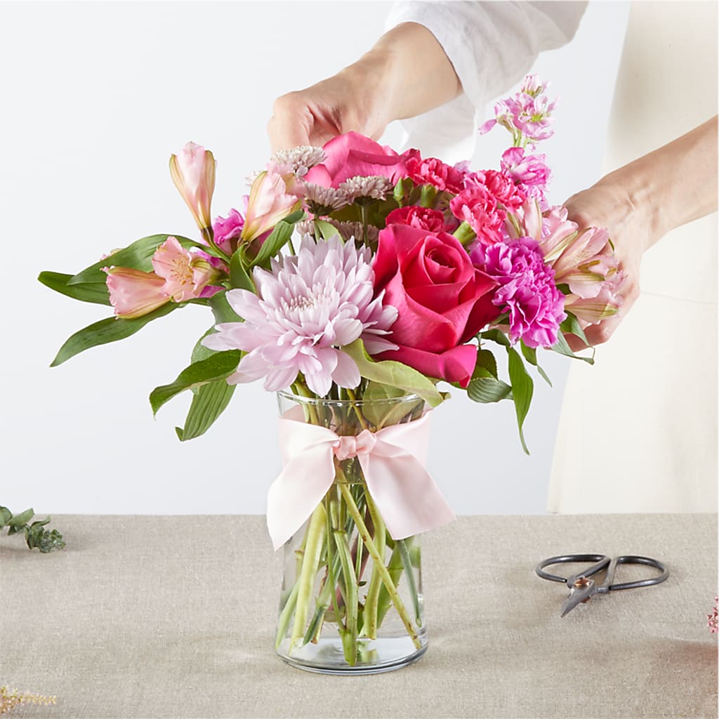 Pink Ribbon - A Florist Original –  Forget Me Not Flowers, Whitney TX