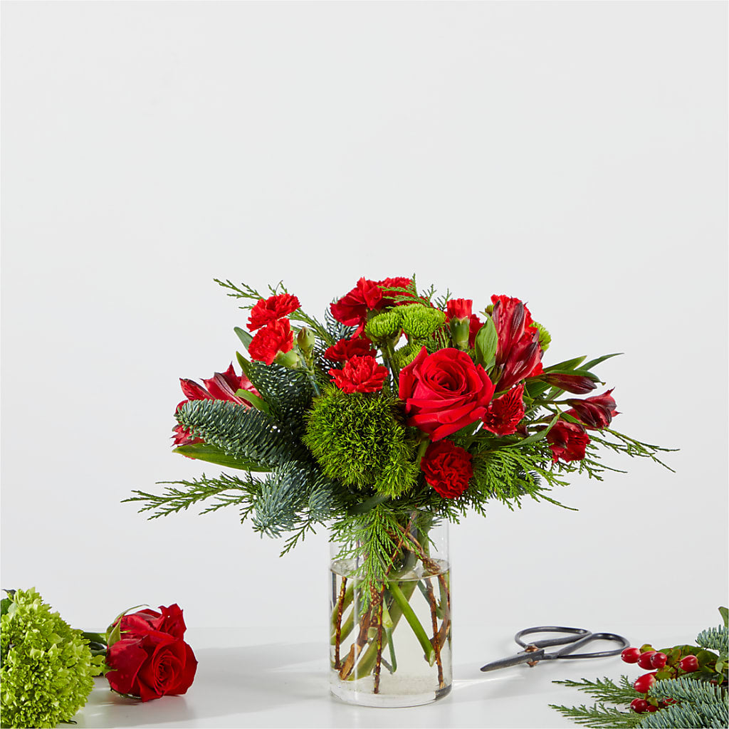 Merry Moment Bouquet – A Florist Original –  Forget Me Not Flowers, Whitney TX