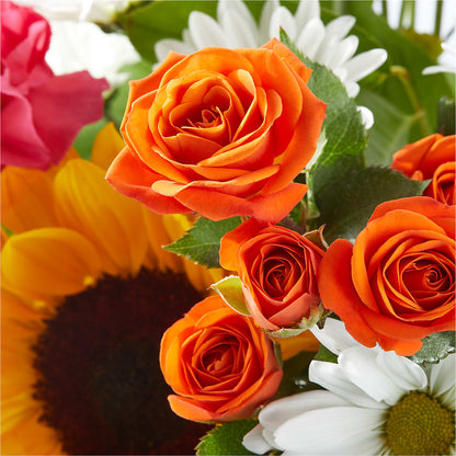 Sun-drenched Blooms Bouquet –  Forget Me Not Flowers, Whitney TX