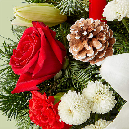 Seasonal Festivities Centerpiece –  Forget Me Not Flowers, Whitney TX