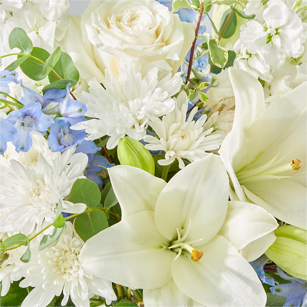 Peace of Mind Bouquet –  Forget Me Not Flowers, Whitney TX