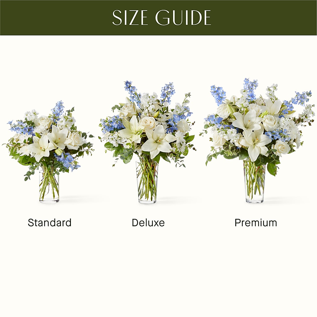 Peace of Mind Bouquet –  Forget Me Not Flowers, Whitney TX