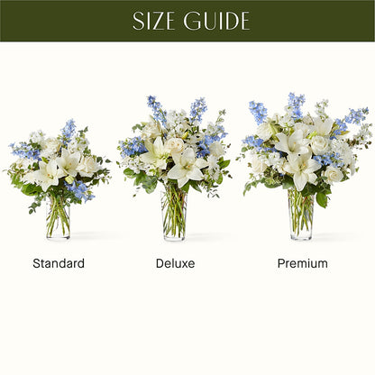 Peace of Mind Bouquet –  Forget Me Not Flowers, Whitney TX