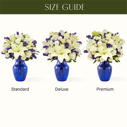 Sapphire Rush Bouquet –  Forget Me Not Flowers, Whitney TX