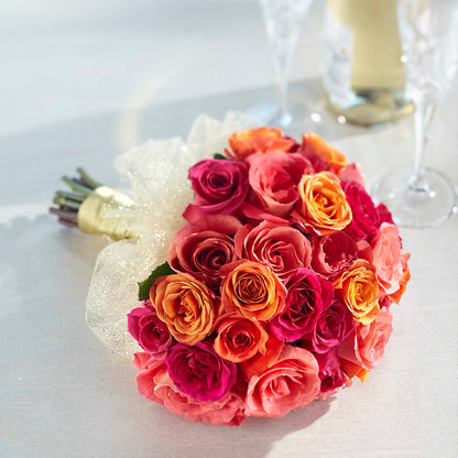 Sweet Roses Bouquet –  Forget Me Not Flowers, Whitney TX