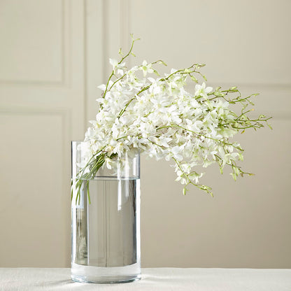 White Dendrobium Bouquet –  Forget Me Not Flowers, Whitney TX